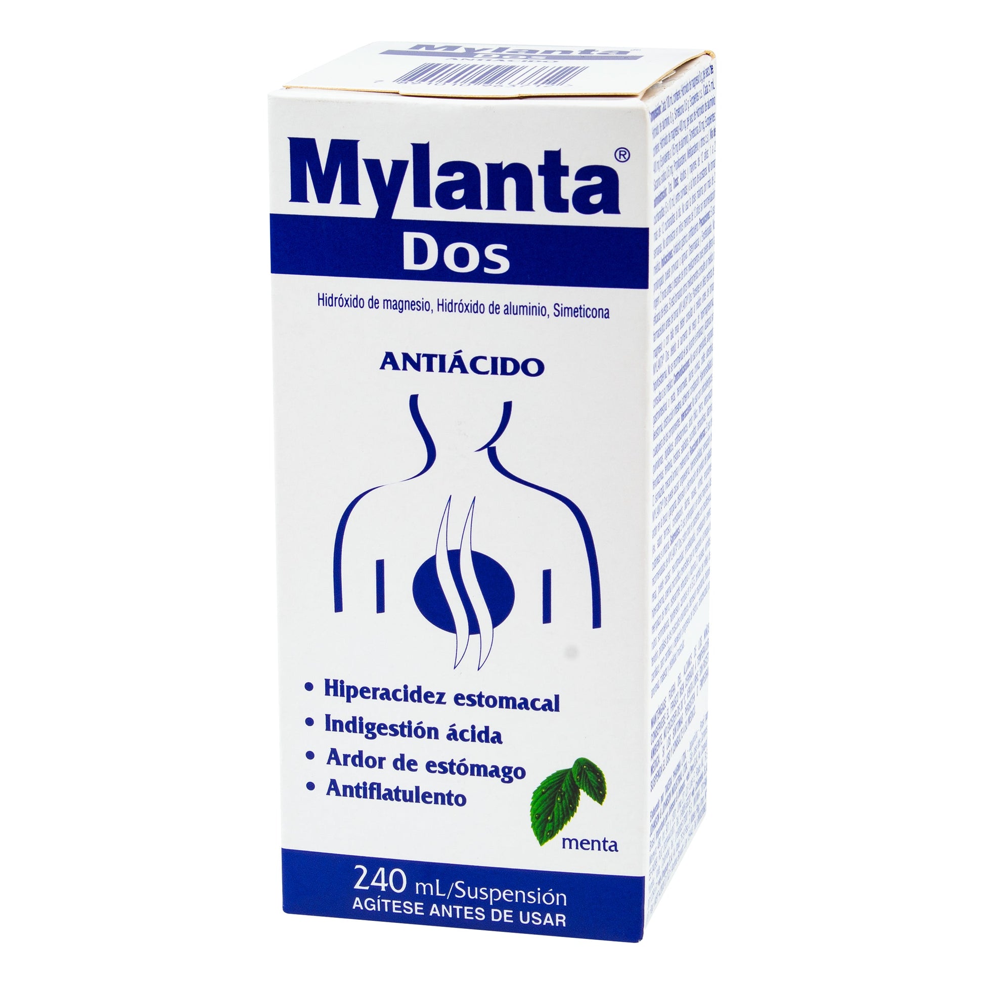 Mylanta Dos Menta Liquida 240 Ml