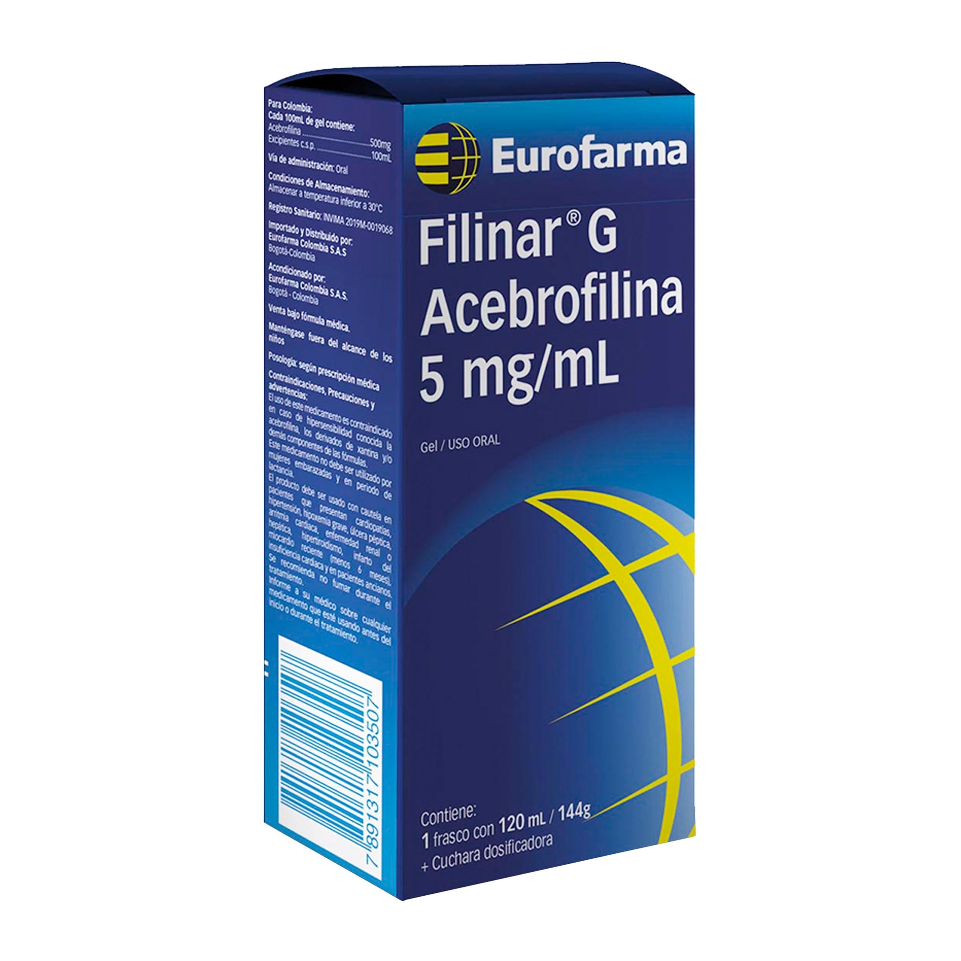 Filinar G Jarabe Acebrofilina 5 Mg/Ml 120 Ml